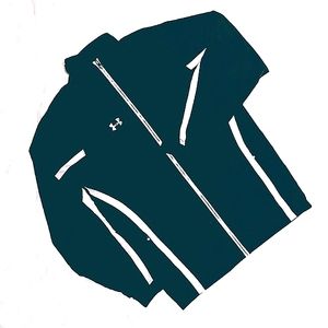 Under Armour Green Windbreaker Sports Rain Jacket Size Small Men's